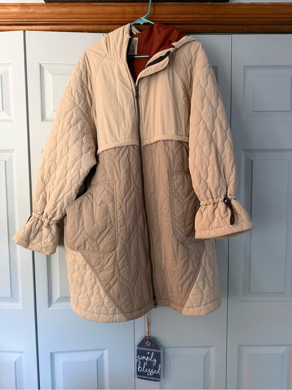 pilcro quilted mix liner coat | anthropolgie - Picture 6 of 7
